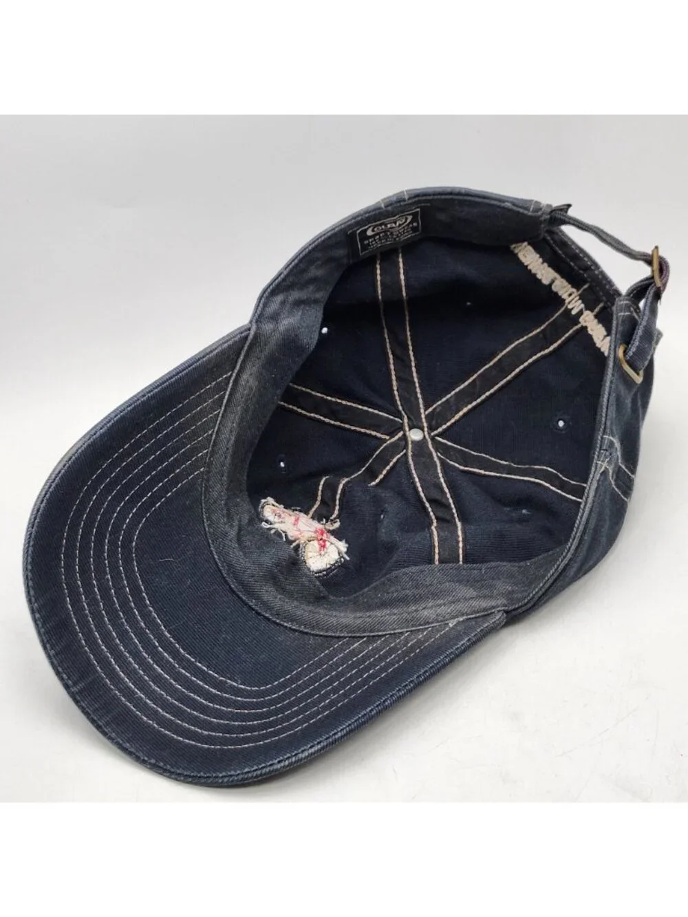 Fat Tire Amber Ale Embroidered Baseball Cap New Belgium Brewing Co Navy Blue
